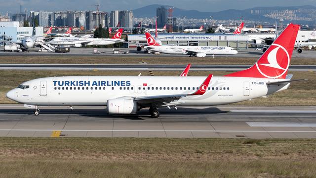 TC-JHR:Boeing 737-800:Turkish Airlines